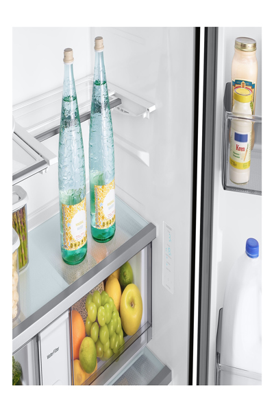 Samsung RF24BB620EB1, Frittstående, Fransk dør, Rustfritt stål, Herdet glass, Venstre/høyre, 674 L - RF24BB620EB1EF