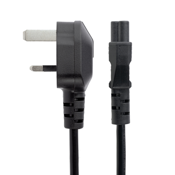 StarTech 2m Laptop Power Cord 3 Slot UK BS-1363 C5 - PXTNB3SUK2M