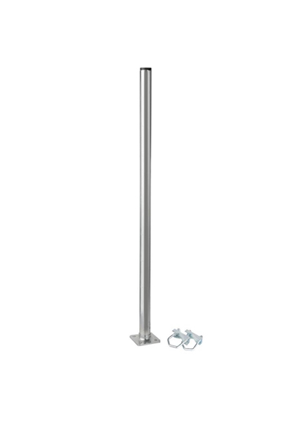 Poignée de balcon en acier galvanisé Extralink P600 600 mm avec étriers M8
