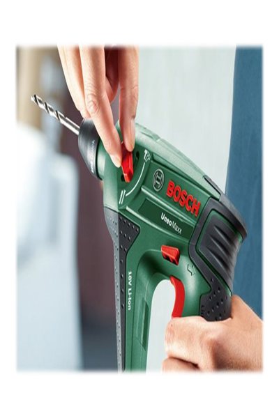 Bosch Akku-Bohrhammer Uneo Maxx 18Volt gruen/schwarz 2x Li-Ionen Akku 2.0Ah im Koffer