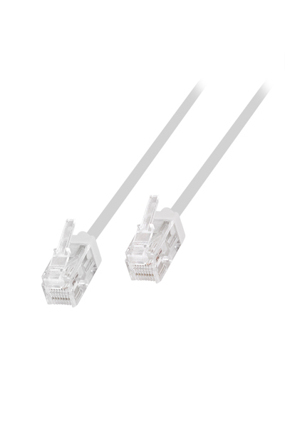 LogiLink CQ3081U - RJ45-Kabel Cat.6a U/UTP slim weiÃƒÅ¸ - Cable - Network - CQ3081U