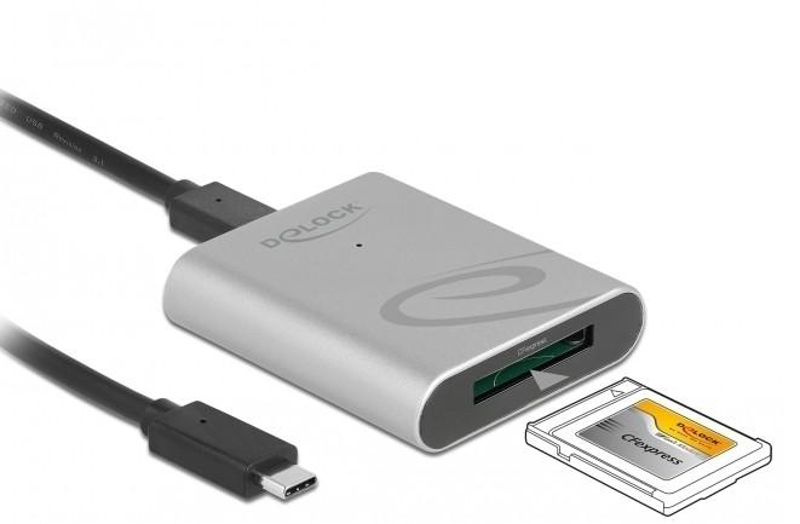 Delock USB Type-C Card Reader with aluminum enclosure - 91751