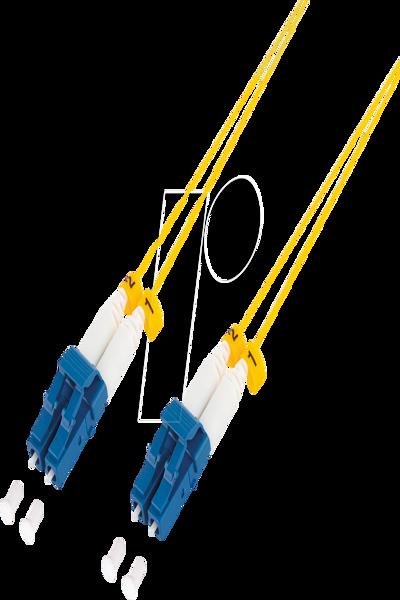 LogiLink Patchkabel OS2 LWL LC-LC Duplex G657.A2 extra duenn gelb - Network - 0.5 m - FS0LC00