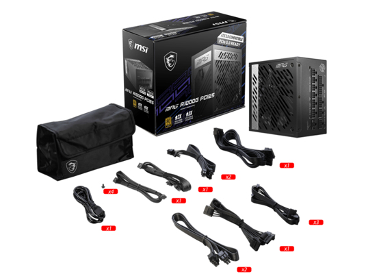 MSI MPG A1000G PCIE5 - Power supply (internal) - 306-7ZP7C11-CE0