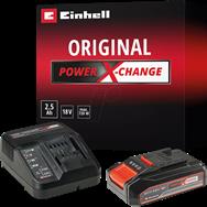 Kit de démarrage Einhell PXC - Batterie et chargeur - 2,5 Ah - 18 V - Noir - Rouge - 0,83 h - 200 - 250 V