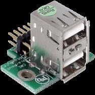 Adaptateur USB Delock - Connecteur USB 10 broches (M) vers USB (F)