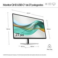 HP Series 5 Pro QHD USB-C Monitor: 27" (527pu)