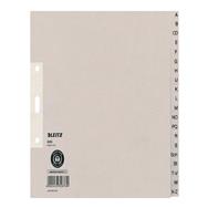 Esselte Leitz Tauenpapier-Register A-Z A4 halbe Hoehe 20-teilig grau 100 g-qm Lochung