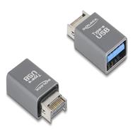 Adaptateur Delock USB 10 Gbit/s Type-E Key A mâle vers Type-A femelle métal 67230 - Adaptateur
