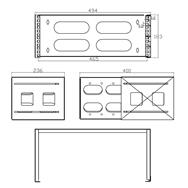 Rack pliable InLine 19" - 4U - Profondeur 24-40 cm - Noir