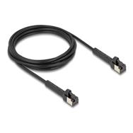 Câble patch Delock - RJ-45 (M) coudé jusqu'à 60° vers RJ-45 (M) coudé jusqu'à 60°