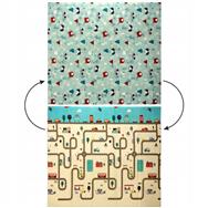 Tapis éducatif voitures bleues Extralink 4343 (180 x 200 x 1 cm)