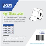 Rouleau d'étiquettes découpées Epson haute brillance 76 mm x 51 mm, 610 étiquettes