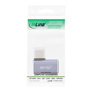 Adaptateur USB-C coudé InLine USB4 en aluminium gris