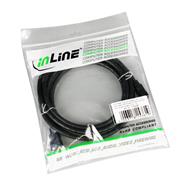 Câble HDMI haute vitesse en ligne avec Ethernet - M/M - noir - contacts dorés - 3 m