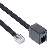 Câble modulaire en ligne RJ12 6P6C M/F 2 m
