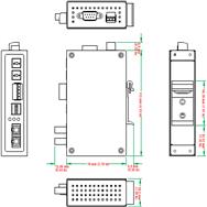 Moxa ICF-1150-S-SC-T - -40 - 85 Ã‚Â°C - -40 - 85 Ã‚Â°C - 5 - 95% - 30.3 x 70 x 115 mm - 12 - 48 V - 163 mA