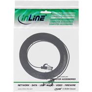 Câble patch plat InLine - U/FTP - Cat.8.1 - TPE sans halogène - noir - 3 m