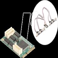 Adaptateur série Delock - Carte mini PCIe 1.2 Full Low Profile
