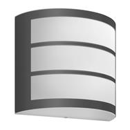 Philips Python Wall Light 6W - Outdoor wall lighting - Grey - White - IP44 - Garden - Patio - II - Contemporary