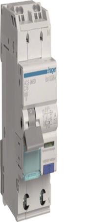 Interrupteur différentiel Hager 1P+N 6kA C-16A 10mA ACS966D