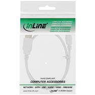 Câble mini USB 2.0 InLine 5 broches 1 m Blanc