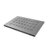 Lanberg AK-1015-B - Rack shelf - Black - Metal - 120 kg - 1U - 480.5 mm