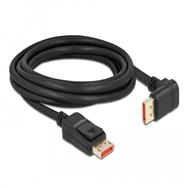 Câble DisplayPort Delock - DisplayPort (M) coudé vers DisplayPort (M) verrouillable