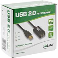 Câble répéteur de signal actif USB 2.0 InLine Type A mâle / A femelle - 15 m