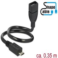 Delock OTG ShapeCable - Câble d'extension USB