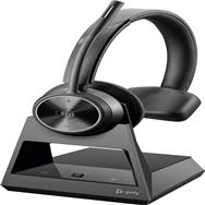 Poly Savi 7310-M Office DECT 1880-1900 MHz Single Ear Headset - Wireless - 20 - 20000 Hz - Office/Call center - 120 g - Headset - Black