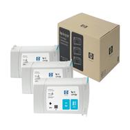 HP 81 3-Pack 680-ml Cyan DesignJet Dye Ink Cartridges