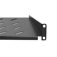 Étagère rack 19" Extralink 1U 300 mm noire pour armoires murales