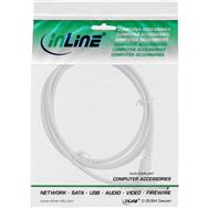 Câble d'extension CC InLine - CC mâle/femelle 4,0 x 1,7 mm - blanc - 2 m
