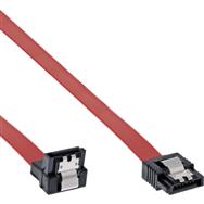 Câble SATA InLine pour liaisons S-ATA 150/300/600 coudé à 90° avec loquets 0,15 m