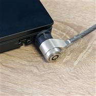 Cadenas de sécurité pour ordinateur portable InLine avec clé 4,4 mm x 2 m