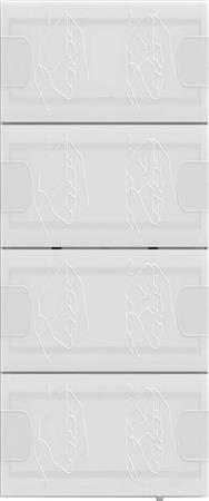 Bouton-poussoir GIRA KNX 4 comfort 4f TS4 blanc