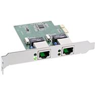 Carte d'interface réseau double Gigabit InLine PCIe