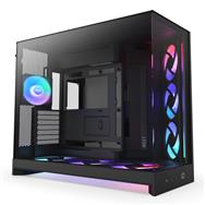 NZXT H9 Flow RGB+ schwarz matt Temperd Glass x 2 - Case - ATX