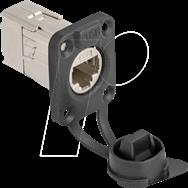 Connecteur intégré RJ45 de type D Delock avec connexion LSA Cat.6A STP