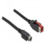Câble Delock PoweredUSB - USB PlusPower (24 V) (M) vers Power mini-DIN (M)