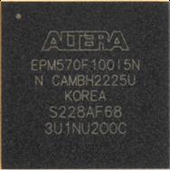 Intel EPM570F100I5N - CPLD, 440Macro 76E/S 8,7ns BGA100