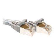 ACT Grey 0.25 meter LSZH SFTP CAT6A patch cable snagless with RJ45 connectors - 0.25 m - Cat6 - S/FTP (S-STP) - RJ-45 - RJ-45 - Grey