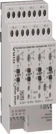 Interrupteur radio/actionneur de store GIRA REG 8f 4f 543500