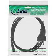 Câble d'alimentation InLine - Euro mâle / Euro 8 mâle - noir - 1,8 m