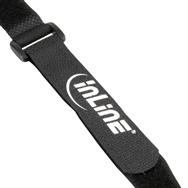 Jeu de 10 bandes auto-agrippantes pour câbles InLine, noir