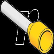 Schneider SE DZ5CE063D - Embout de câble Linergy DZ5.0 6 mm² jaune, 1 pièce