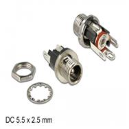 Connecteur d'alimentation Delock - Jack CC 5,5 mm x 9,5 mm (ID : 2,5 mm) (F)