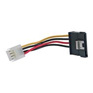 Câble adaptateur d'alimentation SATA InLine 3,5" / 15 broches SATA avec loquet 0,15 m