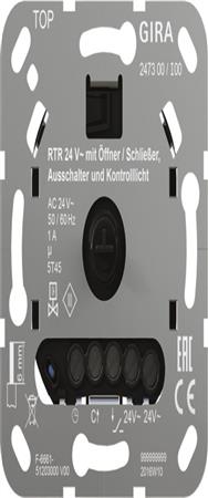 GIRA insert 247300 RTR 24 V OEff/Close Off+Control